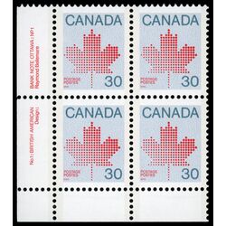 canada stamp 923 maple leaf 30 1982 PB LL %231