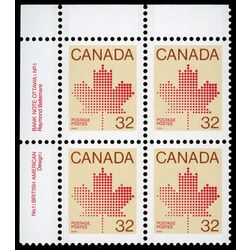 canada stamp 924 maple leaf 32 1983 PB UL %231