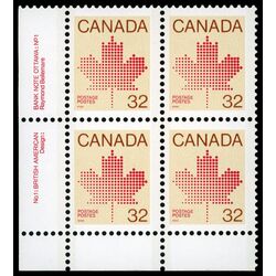 canada stamp 924 maple leaf 32 1983 PB LL %231
