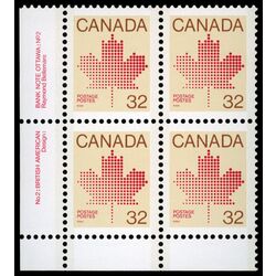 canada stamp 924i maple leaf 32 1983 PB LL %232