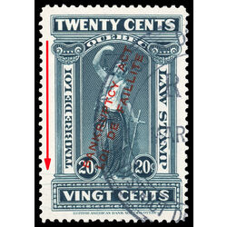 canada revenue stamp ql91a quebec law stamp with overprint and hairlines 20 1923