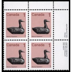 canada stamp 917ii decoy 1 1982 PB SET 001