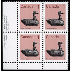 canada stamp 917ii decoy 1 1982 PB SET 001