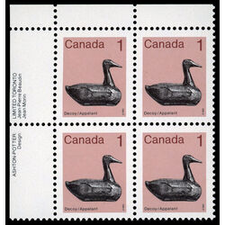canada stamp 917ii decoy 1 1982 PB SET 002