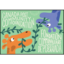 canada stamp b semi postal b36 ppc canada post community foundation 2025