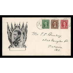 canada stamp 231 3 fdc king george vi 1 1937 FDC COMBO 023
