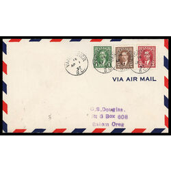 canada stamp 231 3 fdc king george vi 1 1937 FDC COMBO 022