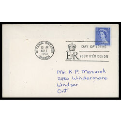 canada stamp 329 queen elizabeth ii 5 1953 FDC PC 007