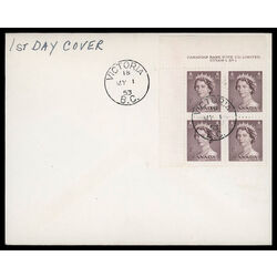 canada stamp 325 queen elizabeth ii 1 1953 FDC UL 017