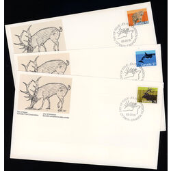 canada stamp 1170 3 7 fdc mammal definitives medium values 1988 FDC