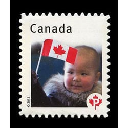 canada stamp 2503 inuit child waving flag 2012