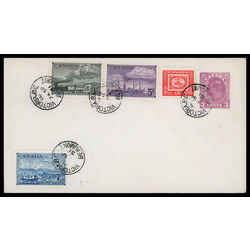 canada stamp 311 4 fdc stamp centenary 1951 FDC COMBO 013