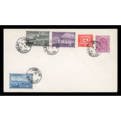 canada stamp 311 4 fdc stamp centenary 1951 FDC COMBO 013