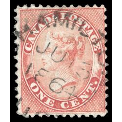 canada stamp 14 queen victoria 1 1859 U F VF 098