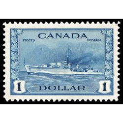 canada stamp 262 tribal class destroyer royal canadian navy 1 1942 M VFNH 035