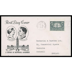 canada stamp 277 parliament buildings 4 1948 FDC PC 034