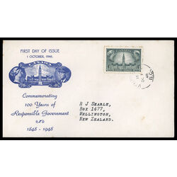 canada stamp 277 parliament buildings 4 1948 FDC PC 035