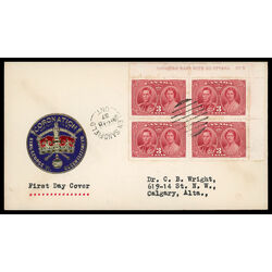 canada stamp 237 king george vi queen elizabeth 3 1937 FDC UR 066
