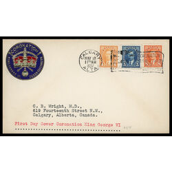 canada stamp 234 king george vi 4 1937 FDC COMBO 012