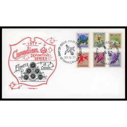 canada stamp 705 11 fdc floral definitives 1977 FDC PC 004