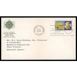 canada stamp 479 weather map and instruments 5 1968 FDC PC 010