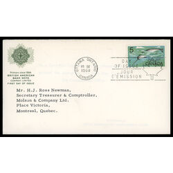 canada stamp 480 narwhal 5 1968 FDC PC 012