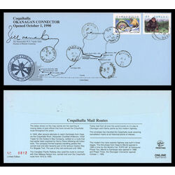 canada stamp 1292 ogopogo 39 1990 FDC COMBO 002