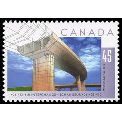 canada stamp 1571 highway 401 403 410 interchange mississauga on 45 1995