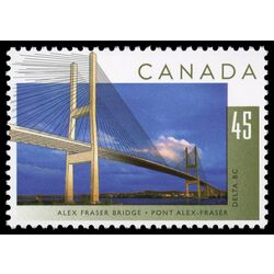 canada stamp 1573 alex fraser bridge delta bc 45 1995