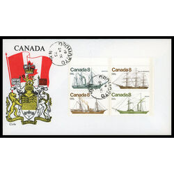 canada stamp 673a coastal vessels 1975 FDC PC 006
