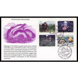 canada stamp 1292a canadian folklore 1 1990 FDC PC 002