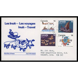 canada stamp 769 2 fdc inuit travel 1978 FDC PC 003