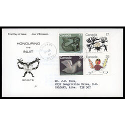 canada stamp 866 9 fdc inuit spirits 1980 FDC PC 001