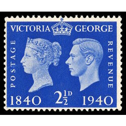 great britain stamp 256 victoria and george vi 1940