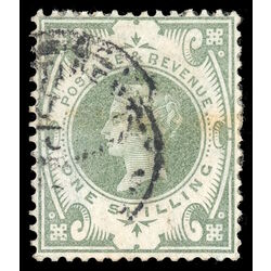 great britain stamp 122 queen victoria 1 sh 1887 U VF 026