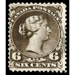 canada stamp 27f queen victoria 6 1868 U F 005