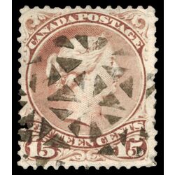 canada stamp 29 queen victoria 15 1868 U VF 028