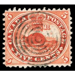 canada stamp 15 beaver 5 1859 U VF 092