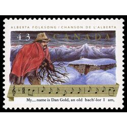 canada stamp 1491 alberta folksong 43 1993