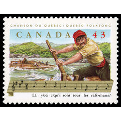 canada stamp 1492 quebec folksong 43 1993
