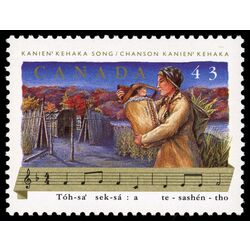 canada stamp 1494 kanien kehaka song 43 1993