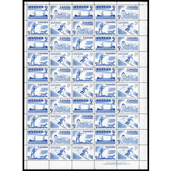 canada stamp 368a recreation sports 4 x 5 1956 M PANE 014