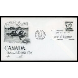 canada stamp 369 loon 5 1957 FDC PC 024