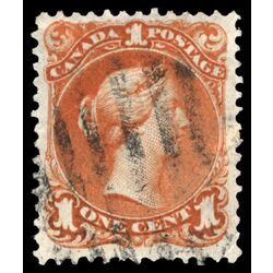 canada stamp 22b queen victoria 1 1868 U VF 027