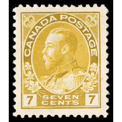 canada stamp 113 king george v 7 1912 M XF 014