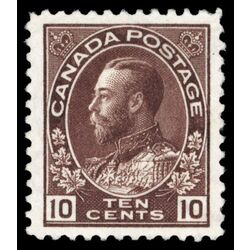 canada stamp 116 king george v 10 1912 M VFNG 021