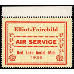 canada stamp cl air mail semi official cl8 elliot fairchild air service 25 1926 M NH 006