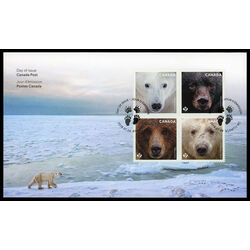 canada stamp 3191 4 fdc bears 2019