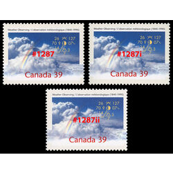 canada stamp 1287 i ii rainbow in clouds 1990