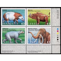 canada stamp 1532a prehistoric life in canada 4 1994 PB LR